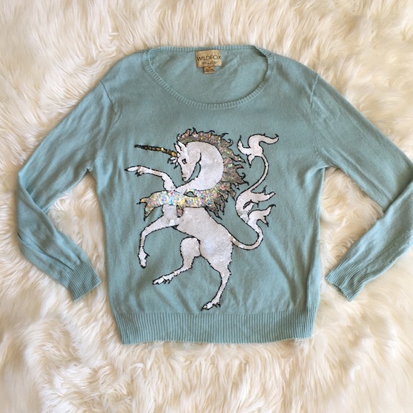 Wildfox Unicorn Sweater Sequin Jumper🦄 - Picture 4 of 16
